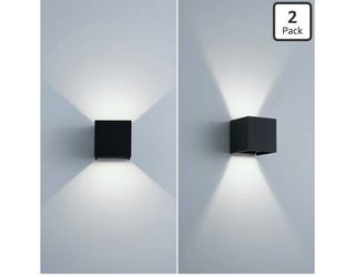 2-Pack LED Wall Sconce Modern Outdoor Lights