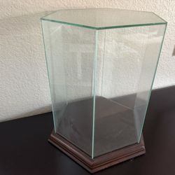 Vintage Glass Display Case For Collectibles 