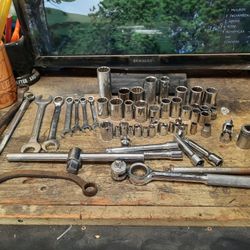 Assorted Wrenches and Sockets