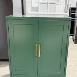 Sideboard Buffet Cabinet, Small Storage Cabinets with Doors and Shelves, Metal Credenza Console Cabinet for Kitchen, Dining Room, Living Room, Coffee 