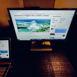 Two. 2 x 24” Monitors – Dell & ViewSonic –