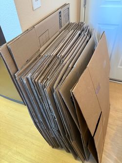 20+2 Flattened Cardboard Moving Boxes