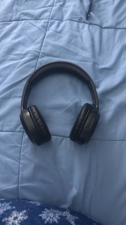 Black over ear headphones