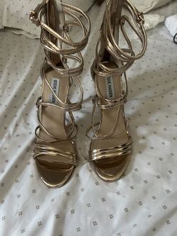 Gold High Heels