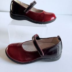 Primigi Girls Ombré Cherry Black Patent Mary Jane Shoes EU 24 Sky Effect Vintage