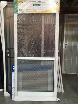 36"x80" hinged screen door