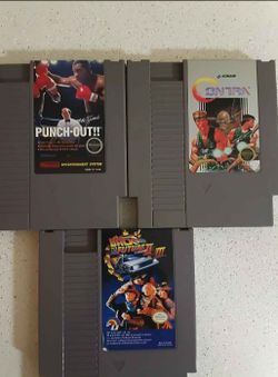 NES Game Lot – Punch-Out, Contra, Back to the Future