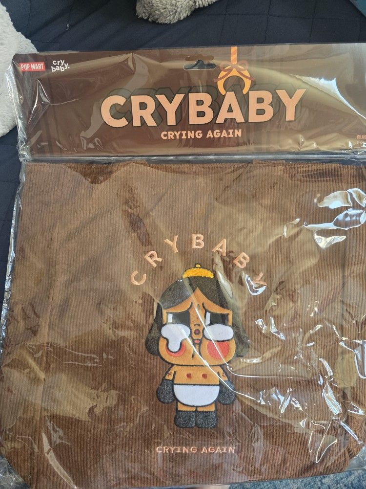 New CRYBABY CRYING AGAIN TOTE BAG