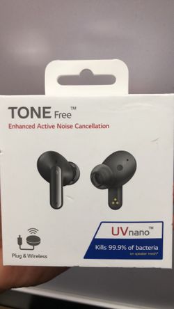 LG TONE Free FP9 Noise Canceling True Wireless Bluetooth UVnano Earbuds - Black