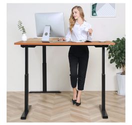 ELECTRIC STANDING DESK L-SHAPED (wood)