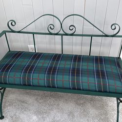 Wrought iron bench