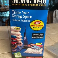 SPACE BAG vacuum Seal Storage  5 Pack