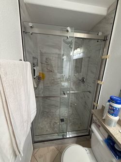 Shower doors with install