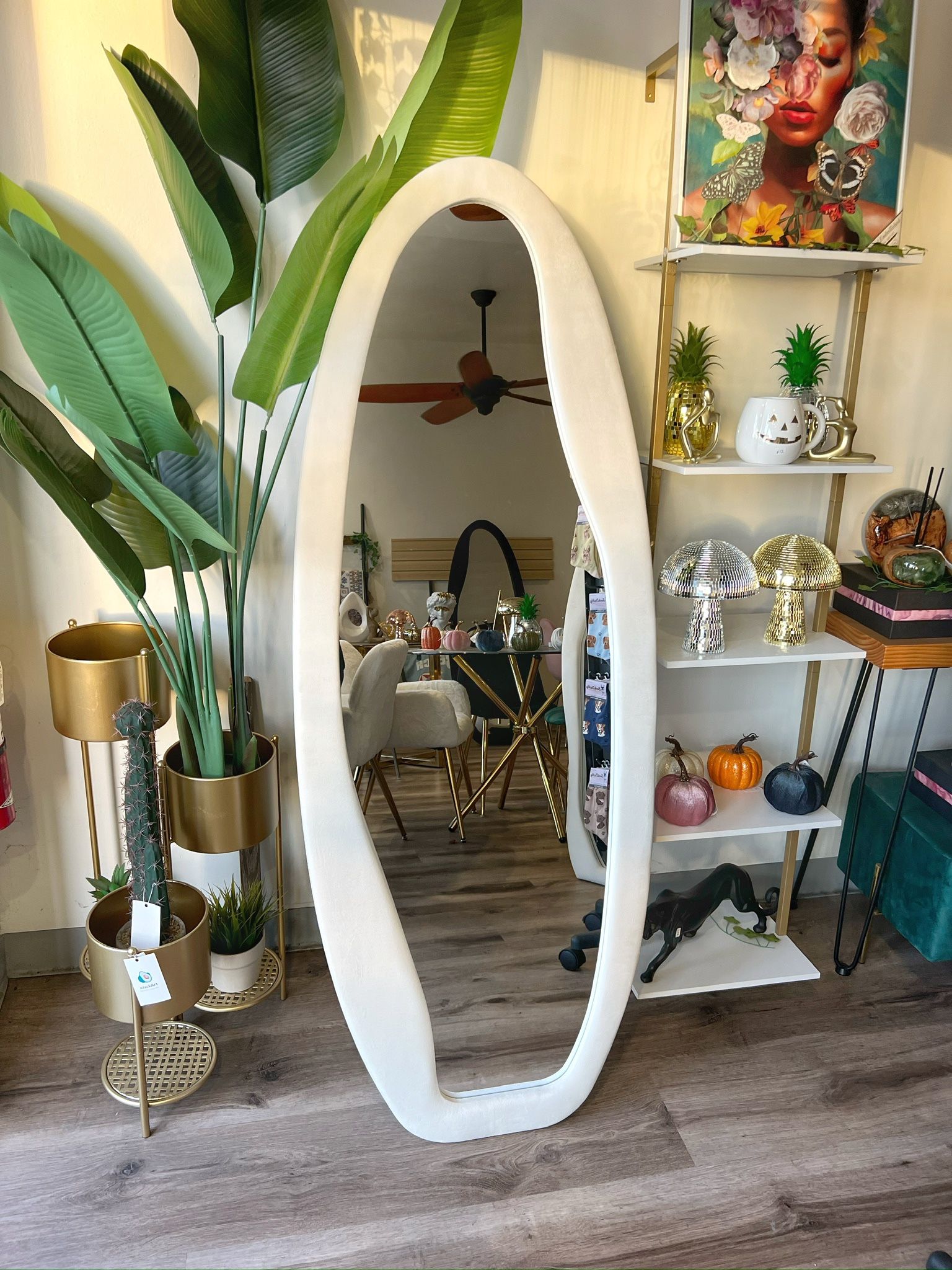Boho Curved Full Body Mirror