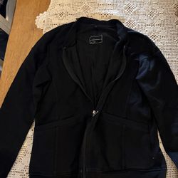 Black scrub jacket