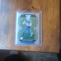 LA Charger Collectible Card Number 10 Justin Herbert