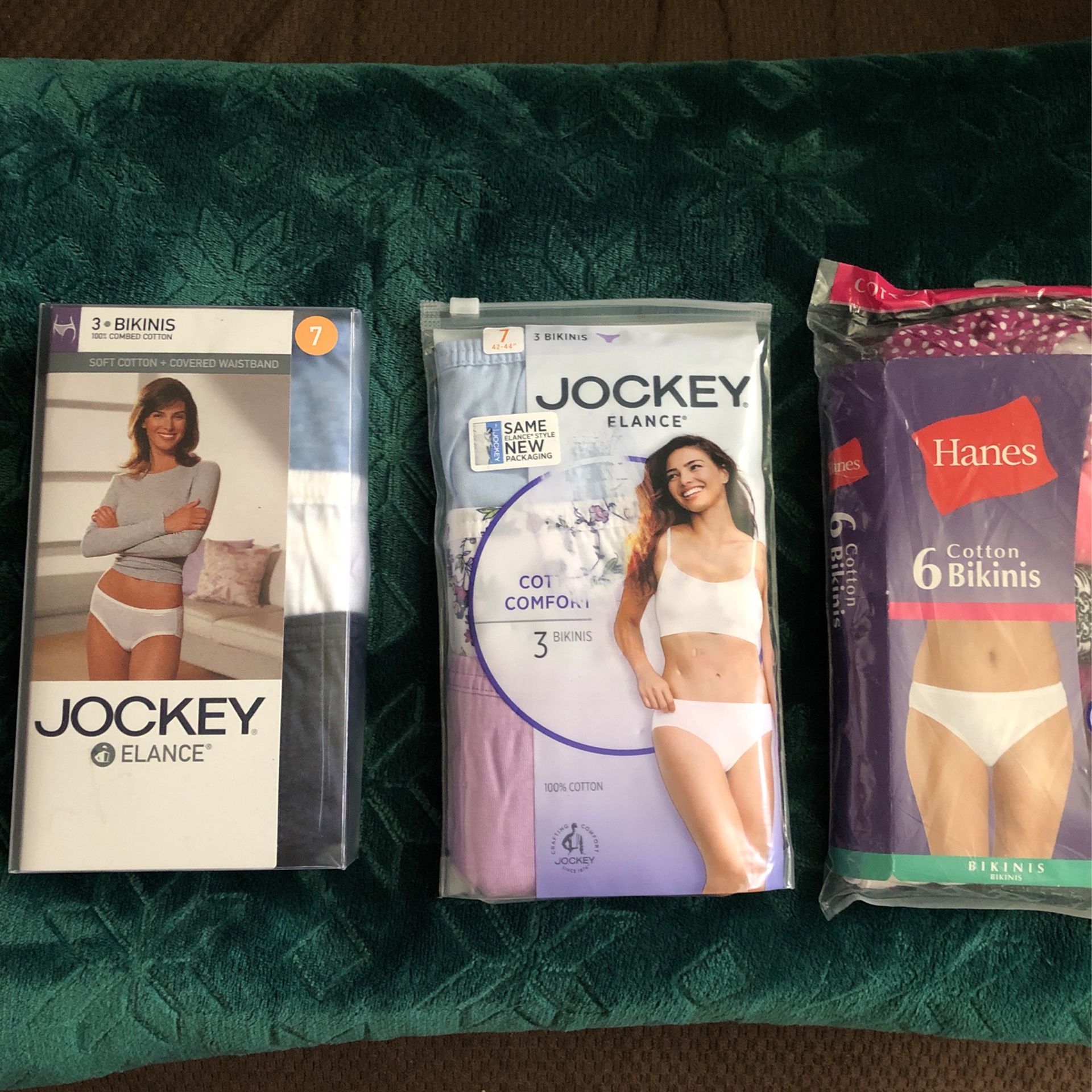 All New, Size 7 Two Packages Of Jockey, 1 Hanes