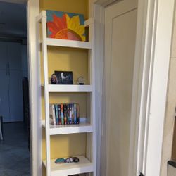 Crate And Barrel Leaning Shelf 