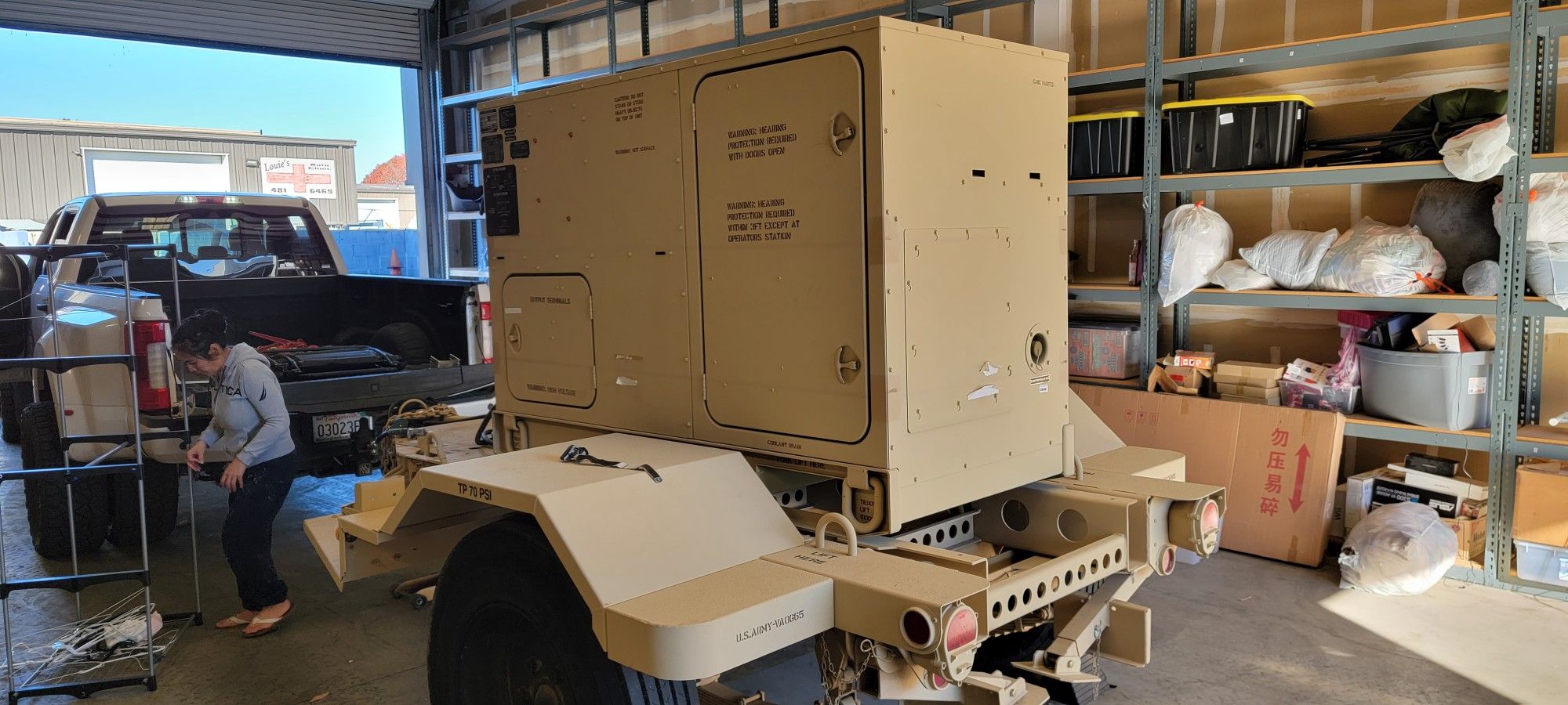 30kw Military Generator Hardly Used 240v 480v 3 Phase