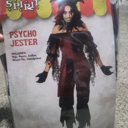 Halloween Costume New- Psycho Jester Adult Xl