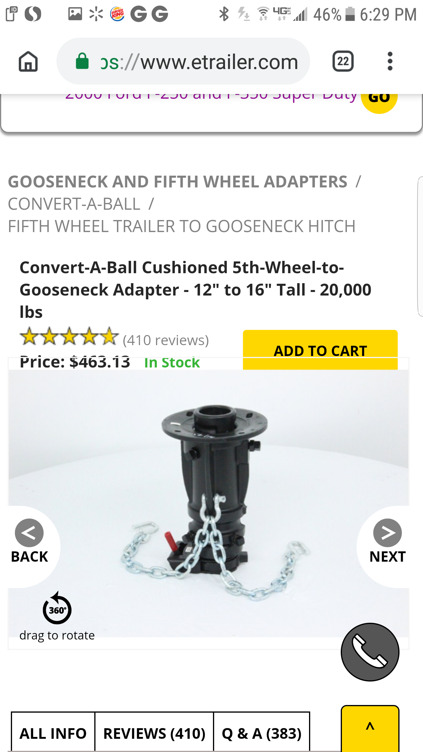 5th wheel gooseneck adapter hitch