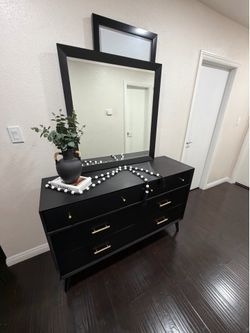Black Dresser with mirror
