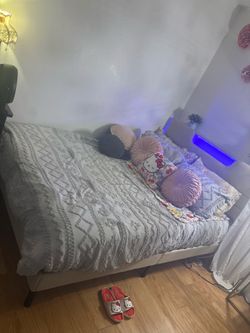 Bed frame and mattress