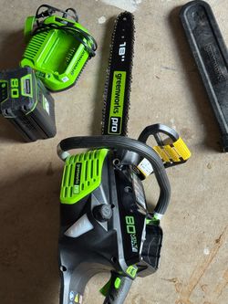 Greenworks Pro 80V Cordless 18" Chainsaw Kit (Battery & Charger Included) - Like New