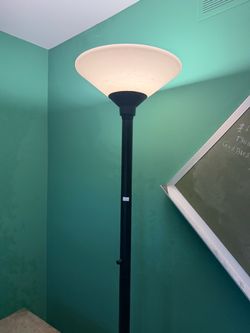Black (2) Torchiere Floor Lamp
