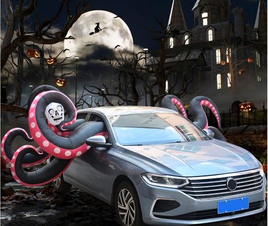12 Ft Halloween Inflatable Octopus Decorations