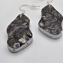 Pyrite Fishhook Earrings 