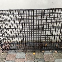 42" Black Wire Dog Crate Cage- Foldable!