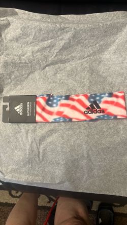 ADIDAS UNISEX ALPHASKIN HEADBAND HEAD TIE 4th JULY AMERICAN FLAG