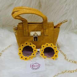Crossbody Bag And Sunglass For Girl 