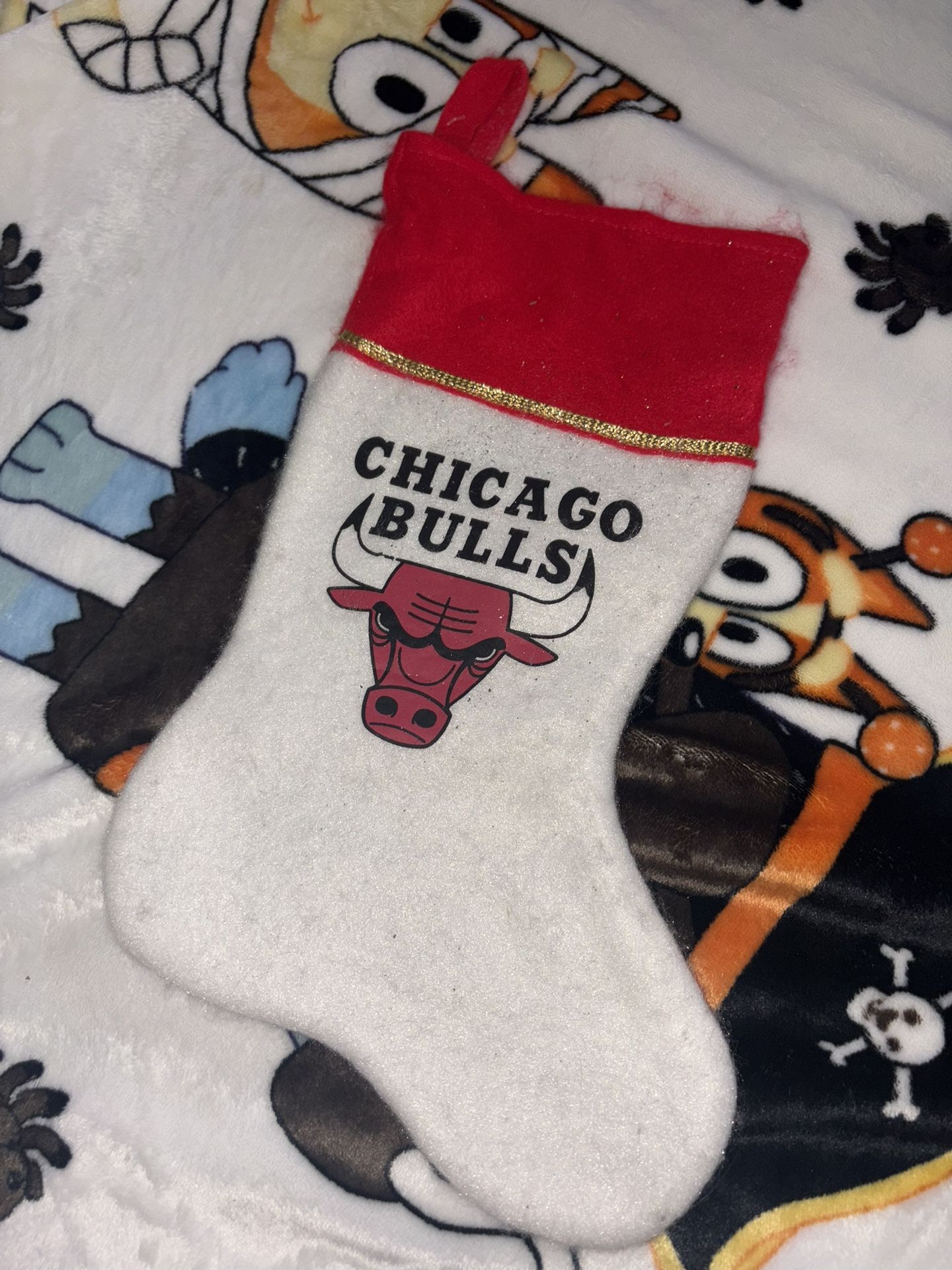 Vintage 1997 Chicago Bulls Christmas Stocking