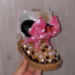 Girl Custom Disney Boots Size 5 