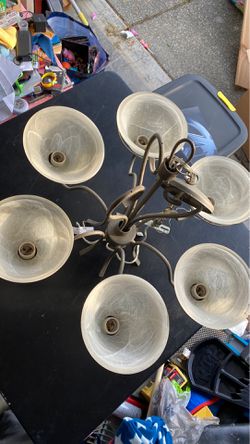 Nickel chandelier