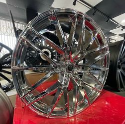 26” TIS 506C Chrome Wheels 26x10” Rims Size