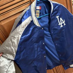 Mitchell & Ness Lightweight Satin Dodgers Jacket