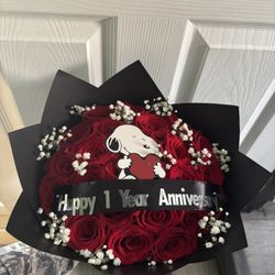 25 Roses, Baby Breath With Add Ons Bouquet 