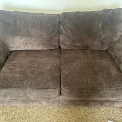 two brown couches 