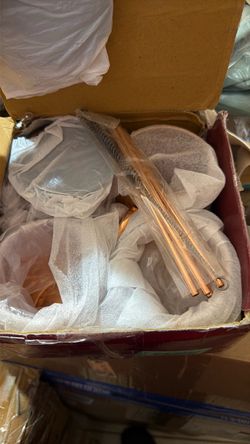 Moscow mule mug set of 4 with straws and coaster