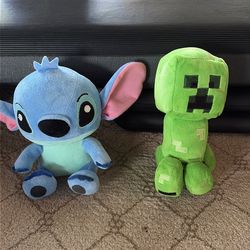 Lilo and stitch and Minecraft stuff toy