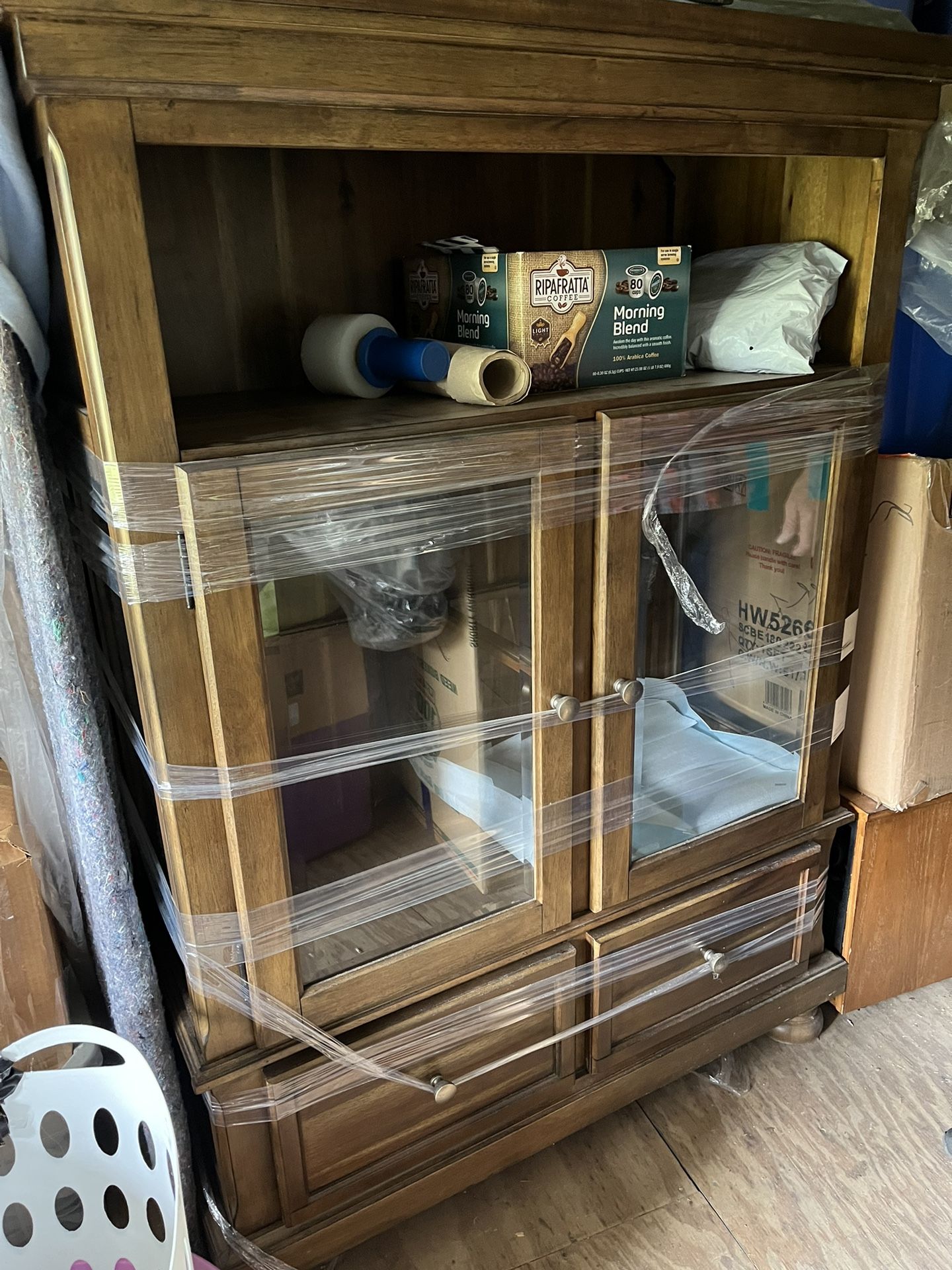 Curio Cabinet 42”W X 18”D X 60”H