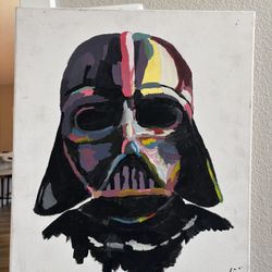 Hand-painted Darth Vader canvas – unique piece