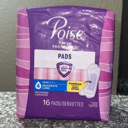 Poise Pads Size 4 Long 16ct