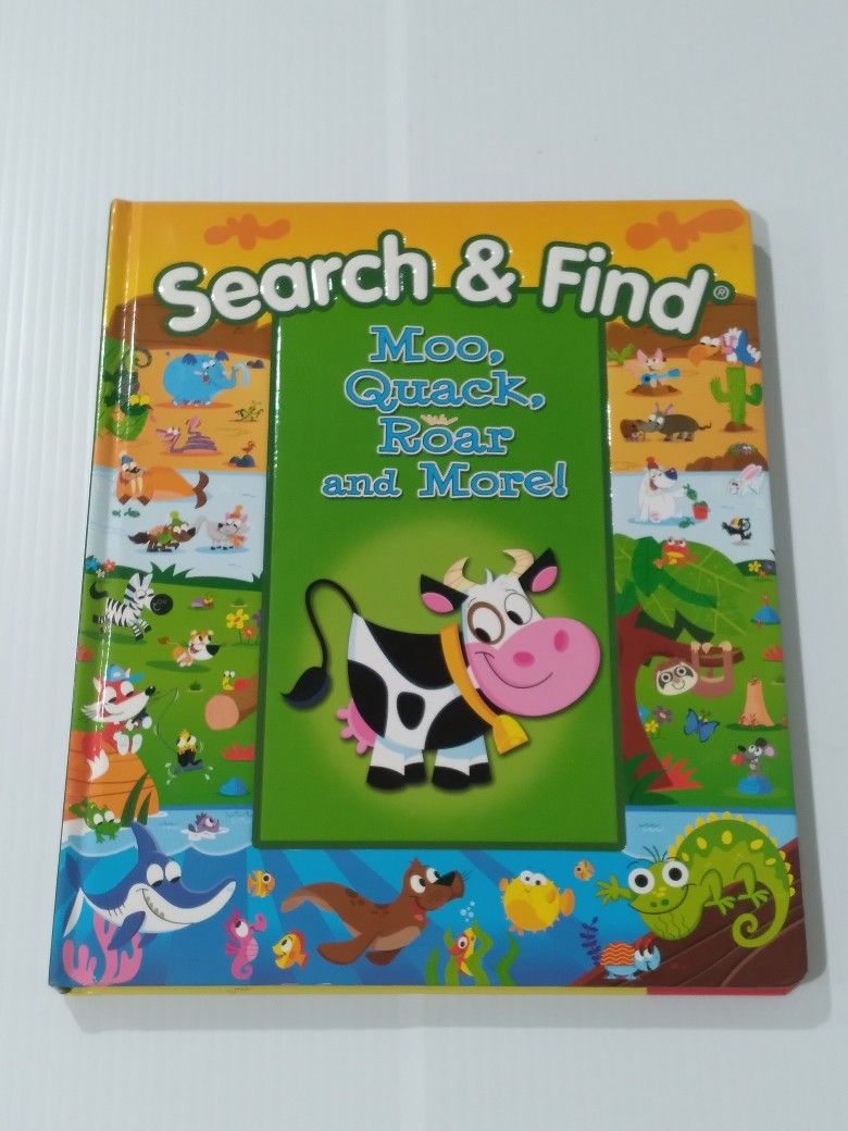 Search & Find Book Moo Quack Roar And More