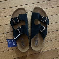 Black Birkenstock Arizona Suede Leather sandals Brand New NO BOX size 43) #birkenstock #sandals #summer