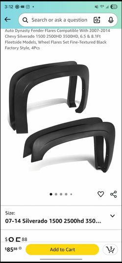 Chevy Silverado Fender Flares