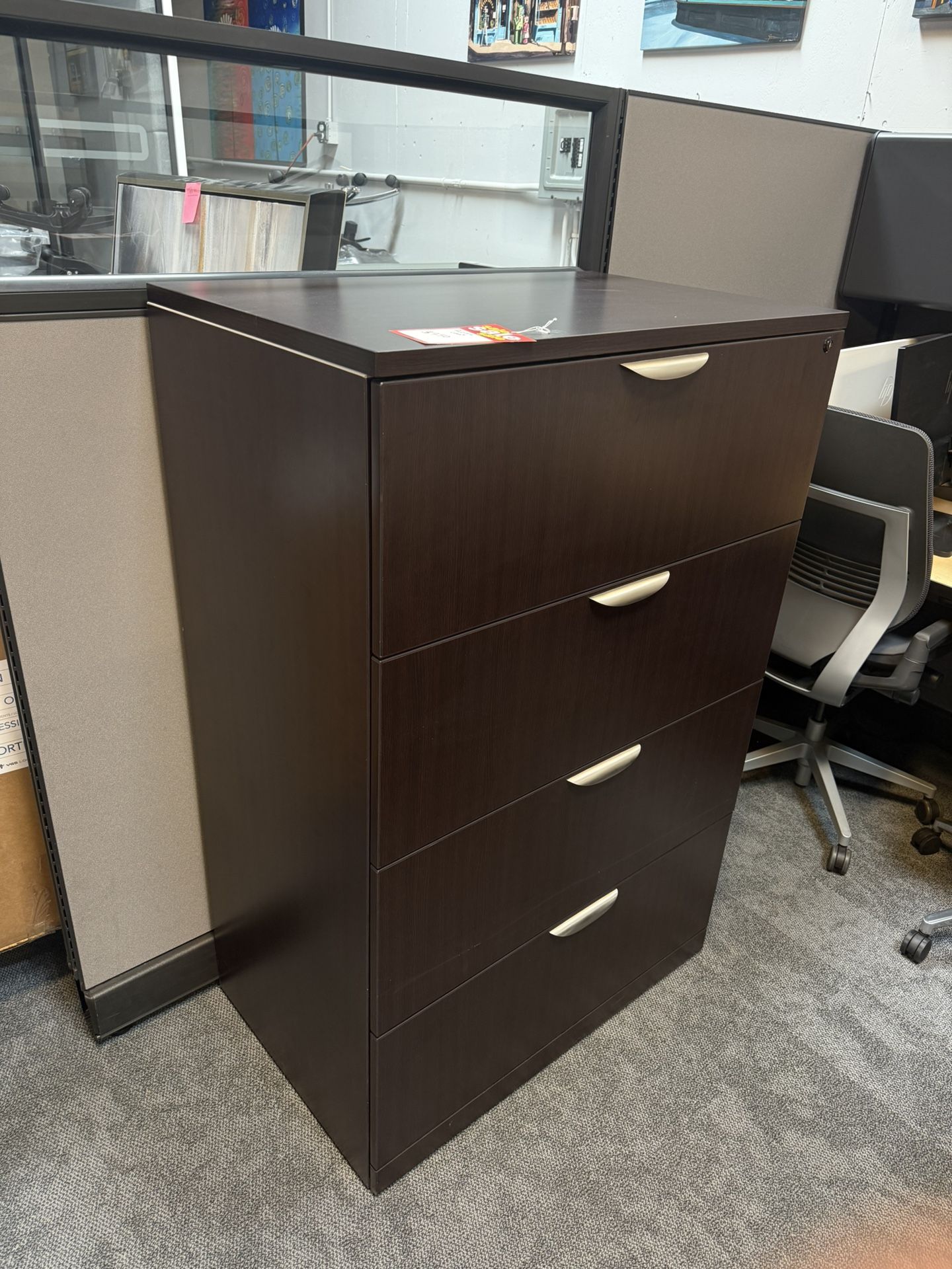 Pacific Coast 4-drawer Wood Finish Cabinet